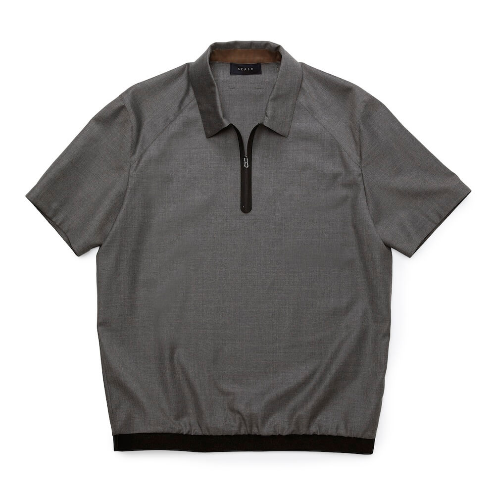 シーズ / ウール ZIPPED POLO WOVEN/TP034 TN700