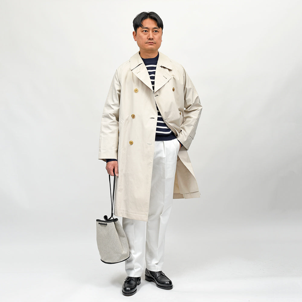 COHERENCE コヒーレンス FOUFOU II コットン ポプリン ラグランスリーブコート