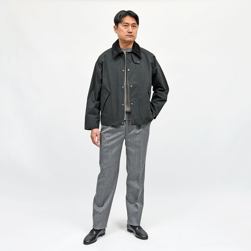 Barbour(バブアー) TRANSPORT ピーチスキンコットン ショートレングスブルゾン