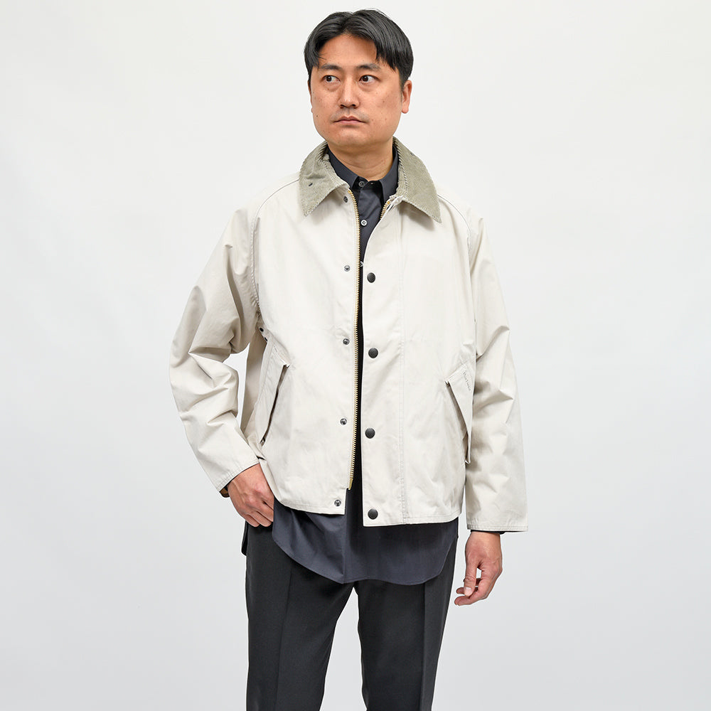 Barbour(バブアー) TRANSPORT ピーチスキンコットン ショートレングスブルゾン