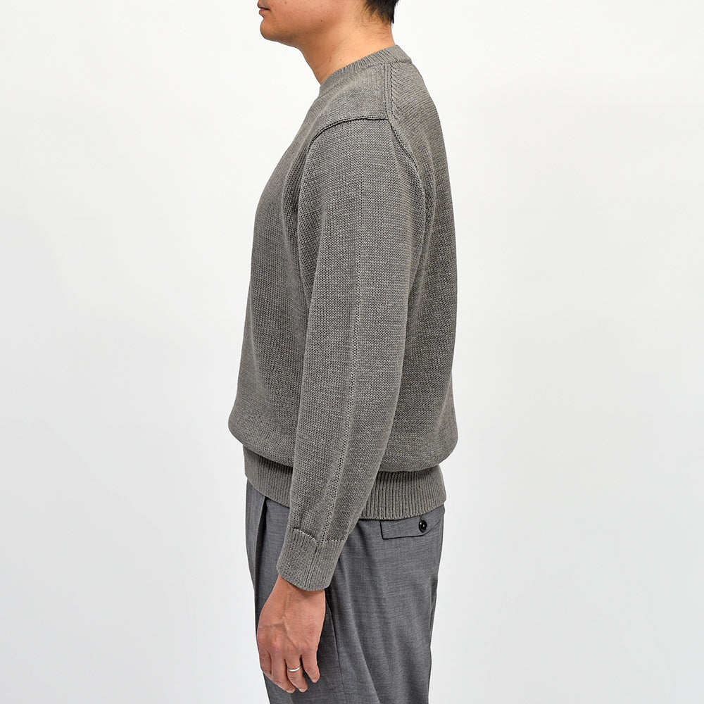 Yonetomi(ヨネトミ) WASHI COTTON KNIT PULLOVER 和紙 コットン ローゲージ クルーネックニット