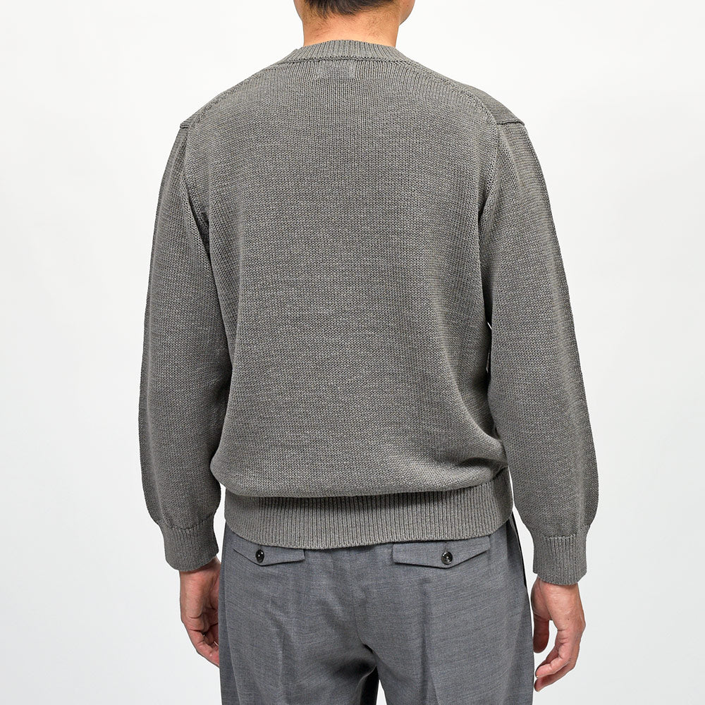 Yonetomi(ヨネトミ) WASHI COTTON KNIT PULLOVER 和紙 コットン ローゲージ クルーネックニット