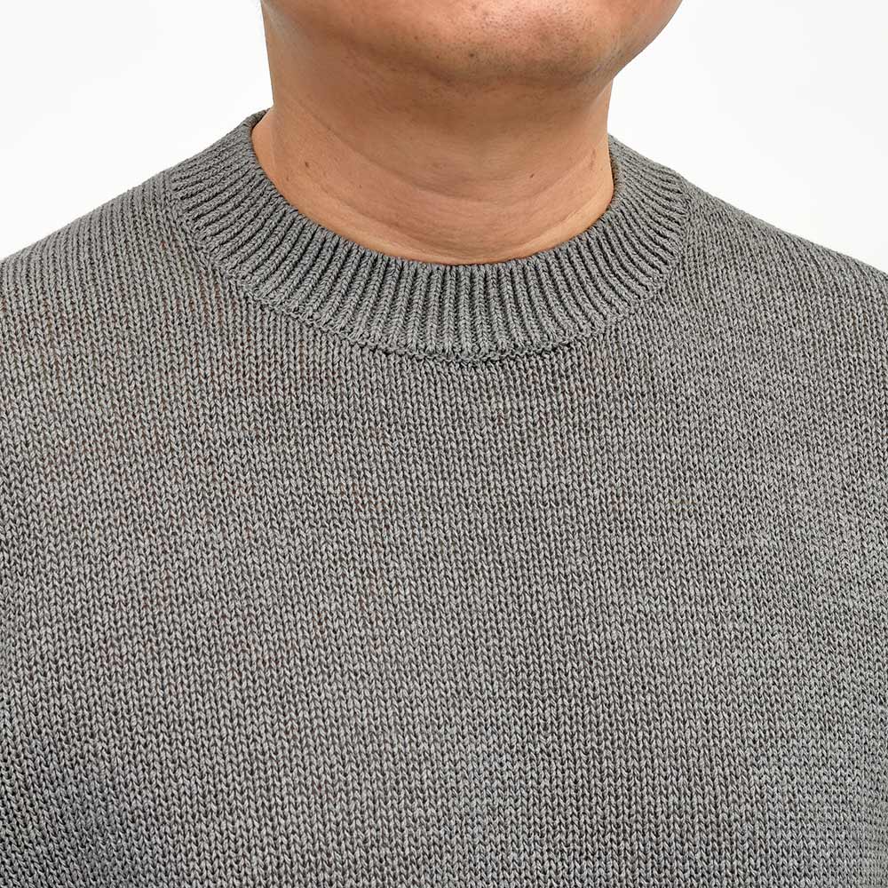 Yonetomi(ヨネトミ) WASHI COTTON KNIT PULLOVER 和紙 コットン ローゲージ クルーネックニット