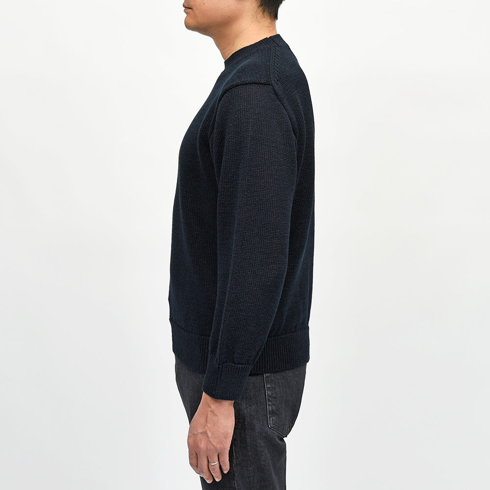 Yonetomi(ヨネトミ) WASHI COTTON KNIT PULLOVER 和紙 コットン ローゲージ クルーネックニット
