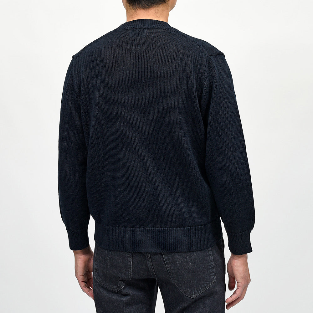 Yonetomi(ヨネトミ) WASHI COTTON KNIT PULLOVER 和紙 コットン ローゲージ クルーネックニット