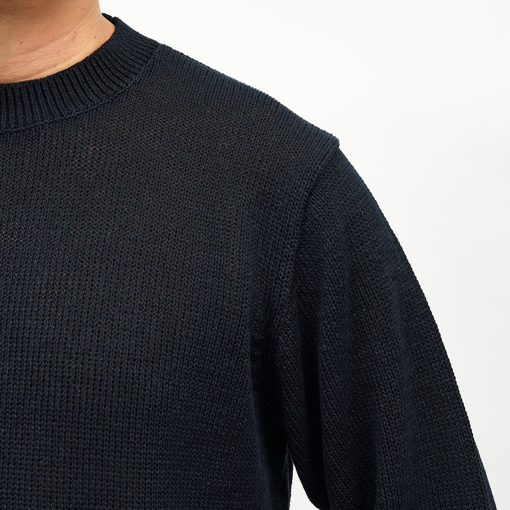 Yonetomi(ヨネトミ) WASHI COTTON KNIT PULLOVER 和紙 コットン ローゲージ クルーネックニット