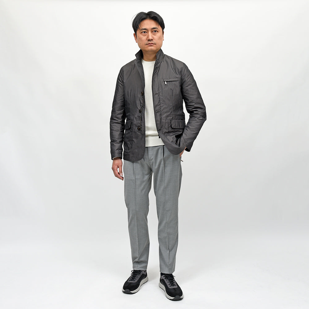 MooRER(ムーレー) GHIBERTI-KM ポリエステル シングルジャケット型 ブルゾン