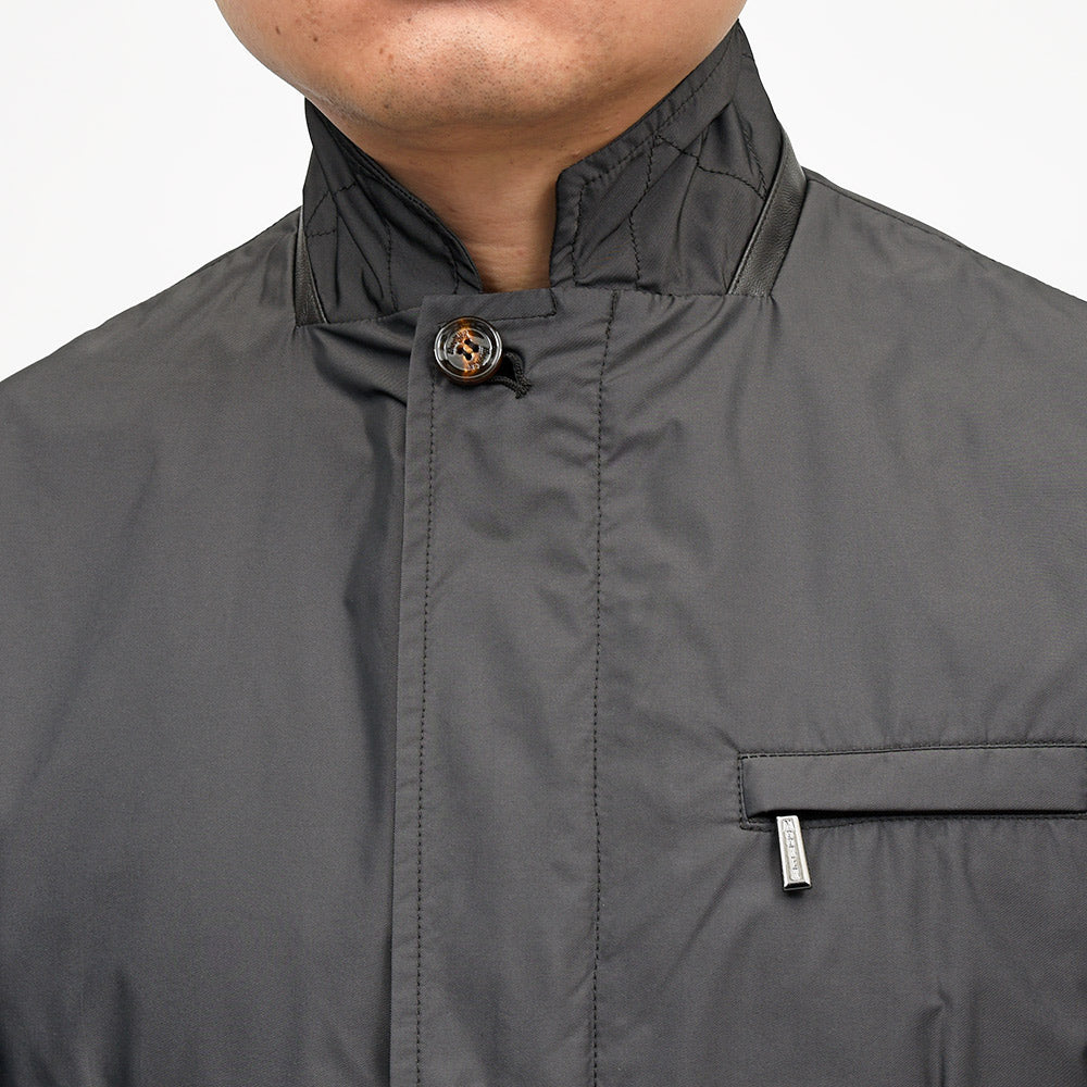 MooRER(ムーレー) GHIBERTI-KM ポリエステル シングルジャケット型 ブルゾン