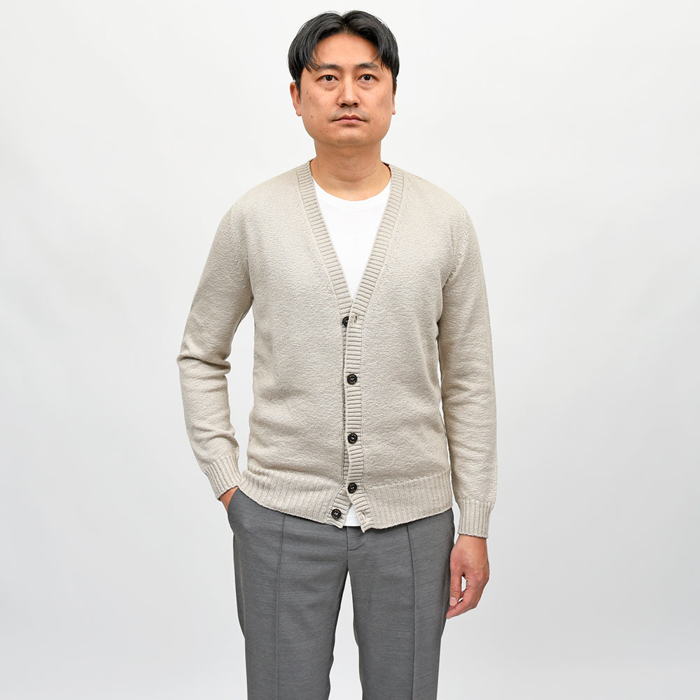 Drumohr(ドルモア) コットン 8ゲージ ニットカーディガン