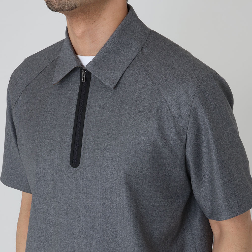 シーズ / ウール ZIPPED POLO WOVEN/TP034 TN700