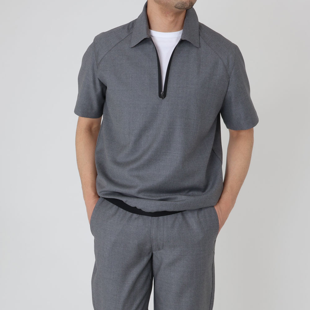 シーズ / ウール ZIPPED POLO WOVEN/TP034 TN700