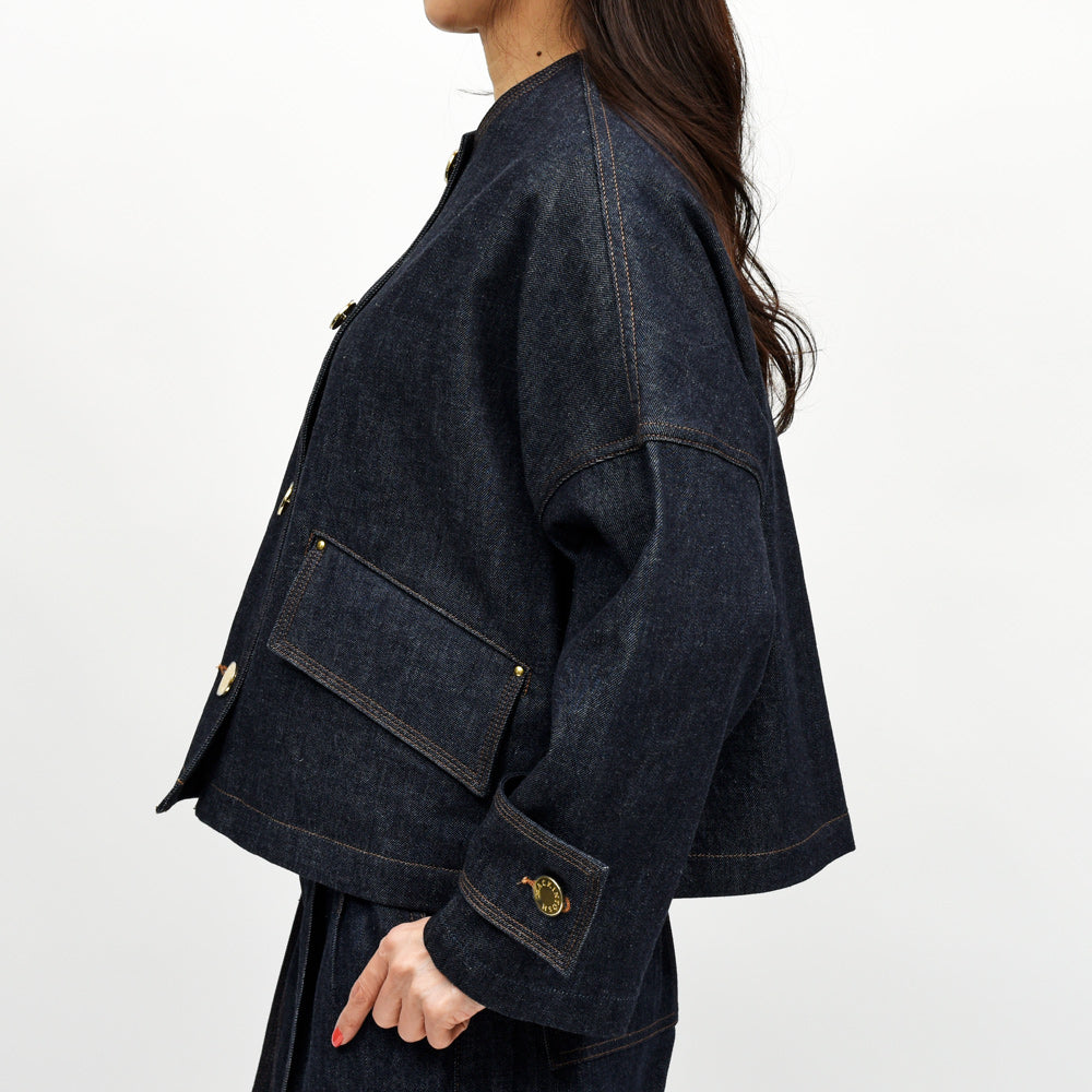 MACKINTOSH(マッキントッシュ) DNM HUMBIE ノーカラーデニムジャケット