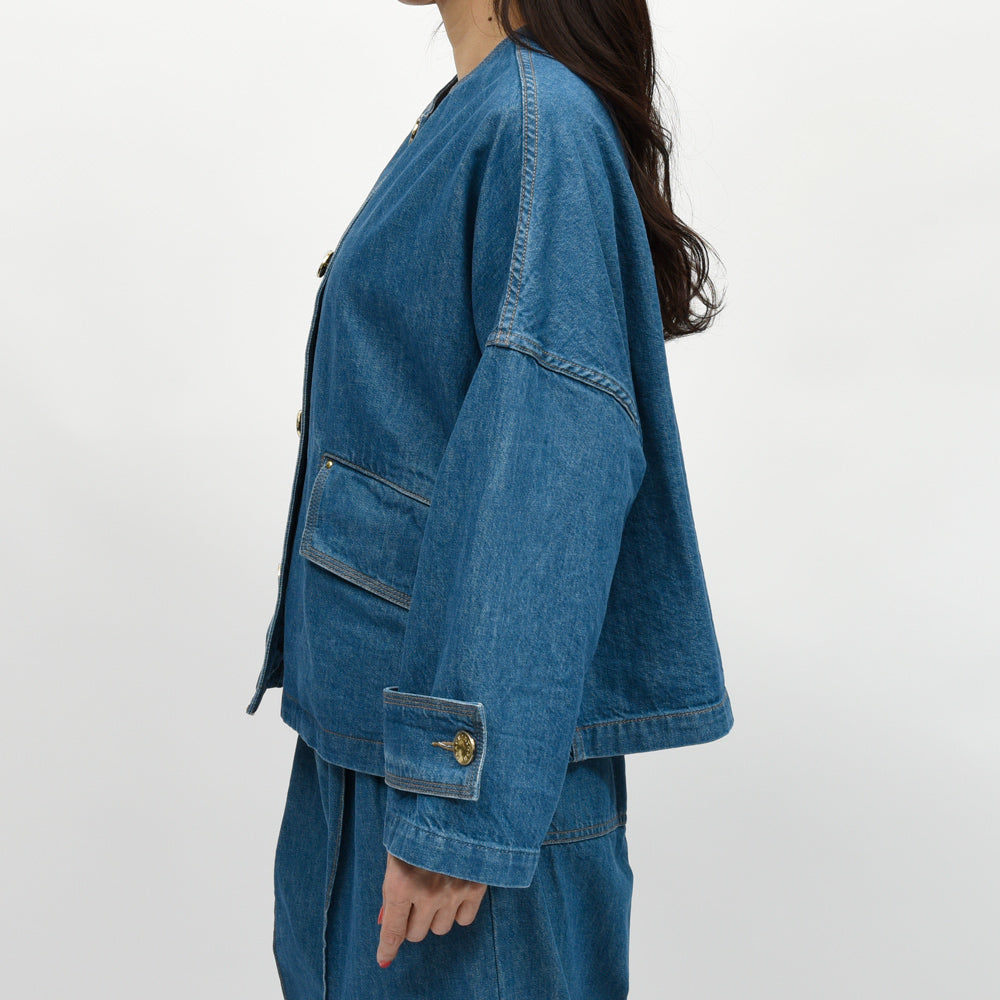 MACKINTOSH(マッキントッシュ) DNM HUMBIE ノーカラーデニムジャケット
