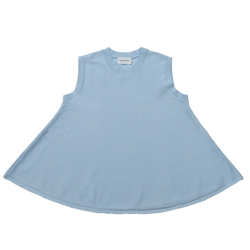SCAGLIONE(スカリオーネ) DSC061 コットンノースリーブカットソー
