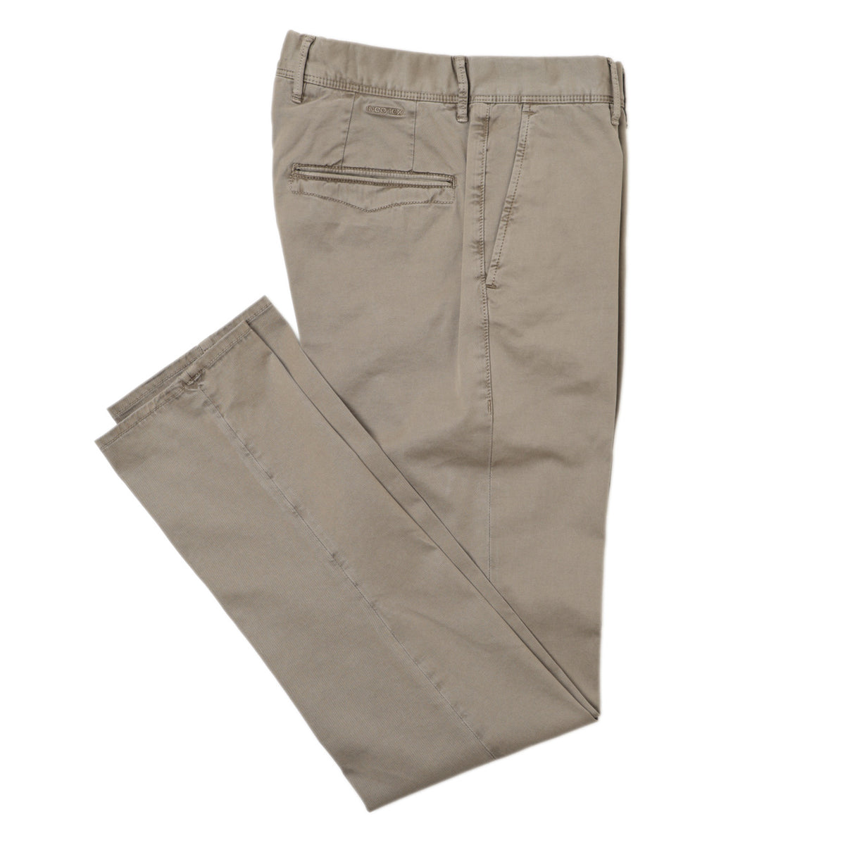 インコテックス / コットン ストレッチ ウォッシュド パンツ / SLIM FIT / 18S100 9664C / グレージュ