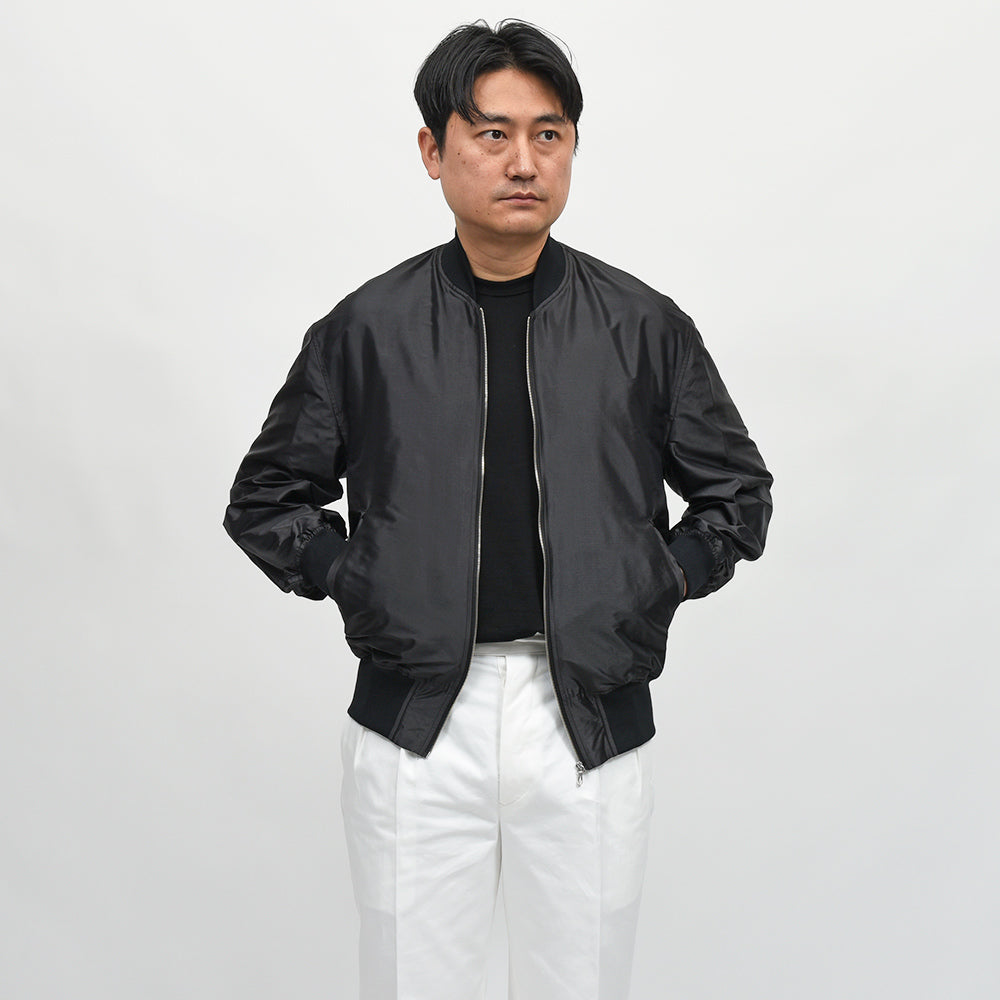 Scye(サイ) シルクナイロン パラシュートクロス ボンバージャケット