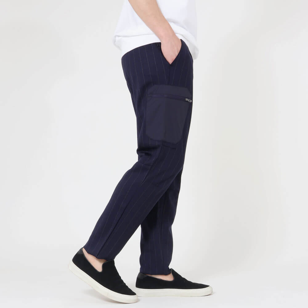 シーズ / ストライプ JERSEY DRAWSTRING PANT(サイドポケット付き)/PT056 TJ232