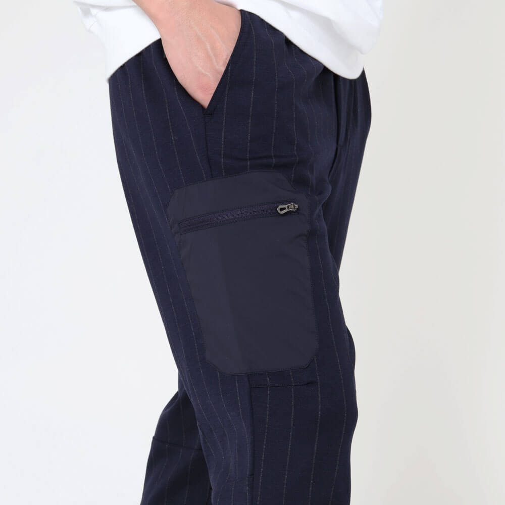 シーズ / ストライプ JERSEY DRAWSTRING PANT(サイドポケット付き)/PT056 TJ232