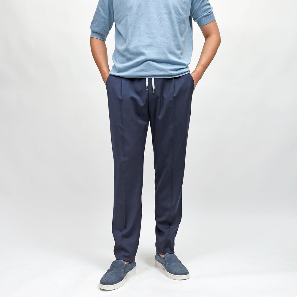 PT TORINO(ピーティー トリノ) ウォッシャブルテクノウール ストレッチ トロピカル 1プリーツシャーリングパンツ SOFT FIT/PO35