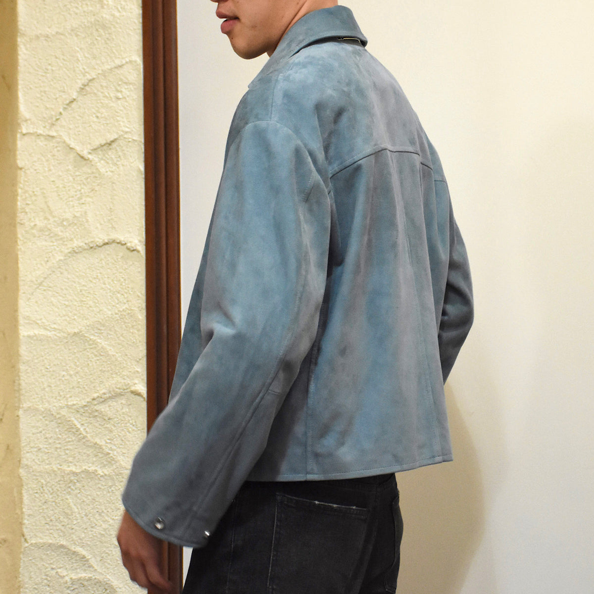 エンメティ / 【BR別注】スペシャル ラムスキン スウェード ジップアップ ブルゾン(シルバーパーツ)/ACHILLE_BR/SP LAMB SKIN SUEDE