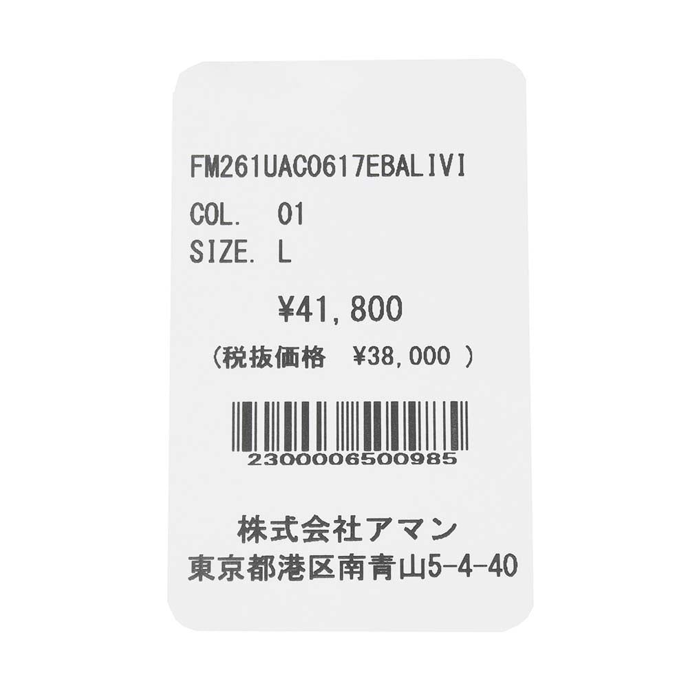 Finamore(フィナモレ) VITTORIO/BALI コットンポプリン セミワイドカラーシャツ
