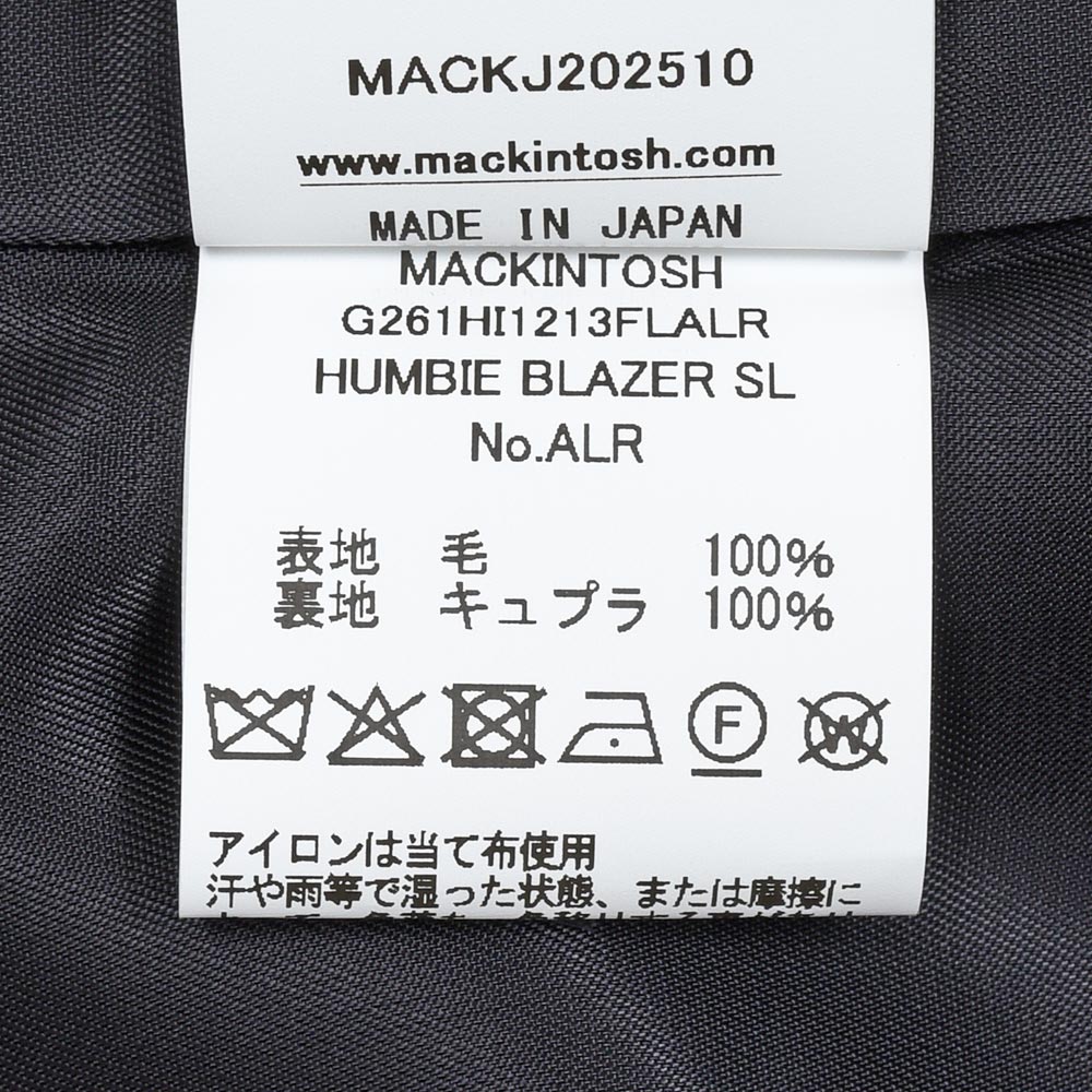 MACKINTOSH(マッキントッシュ) HUMBIE BLAZER SL ウールトロピカル メタルボタン シングルジャケット