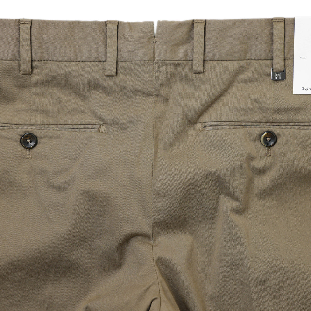 ピーティートリノ / 1プリーツ ストレッチ コットン ワイドテーパード スラックスパンツ / UNION FIT / グレージュ