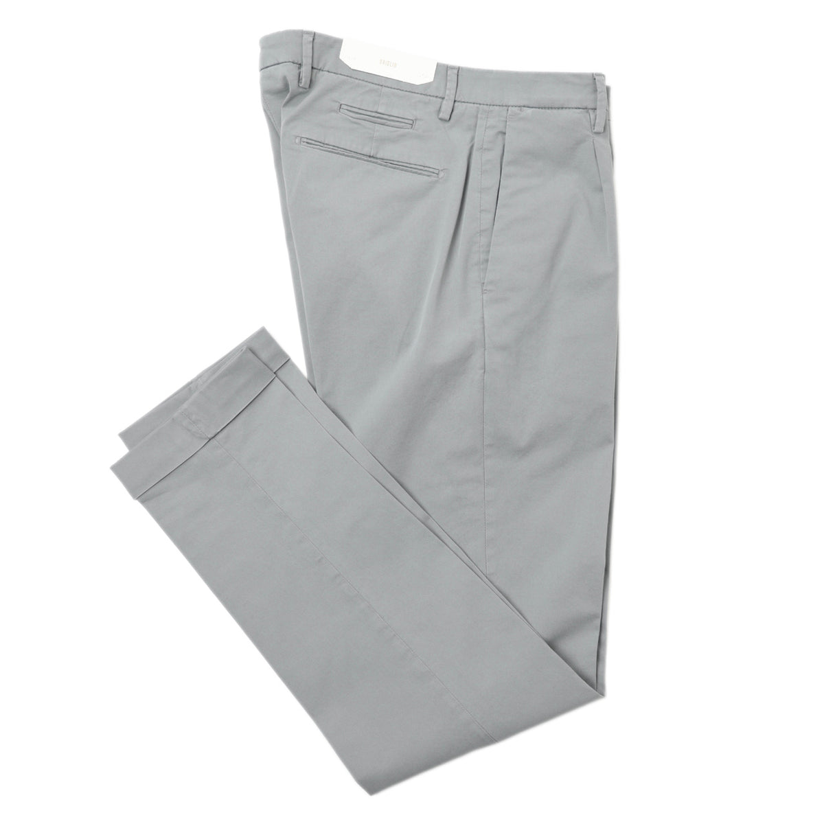 ブリリア 1949 / 1プリーツ コットン ストレッチ スラックス パンツ/ SLIM FIT / BG07 300008 / グレー