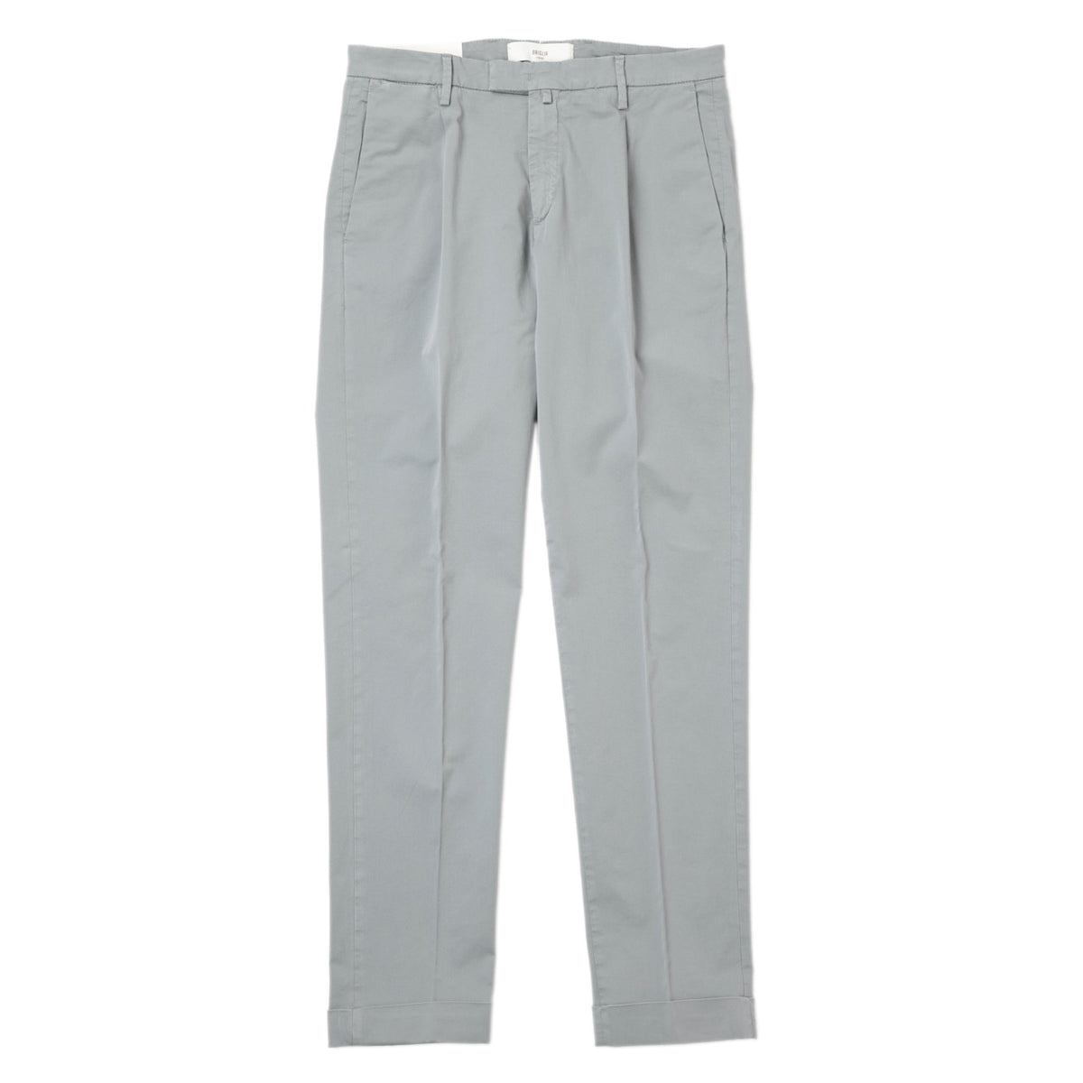 ブリリア 1949 / 1プリーツ コットン ストレッチ スラックス パンツ/ SLIM FIT / BG07 300008 / グレー