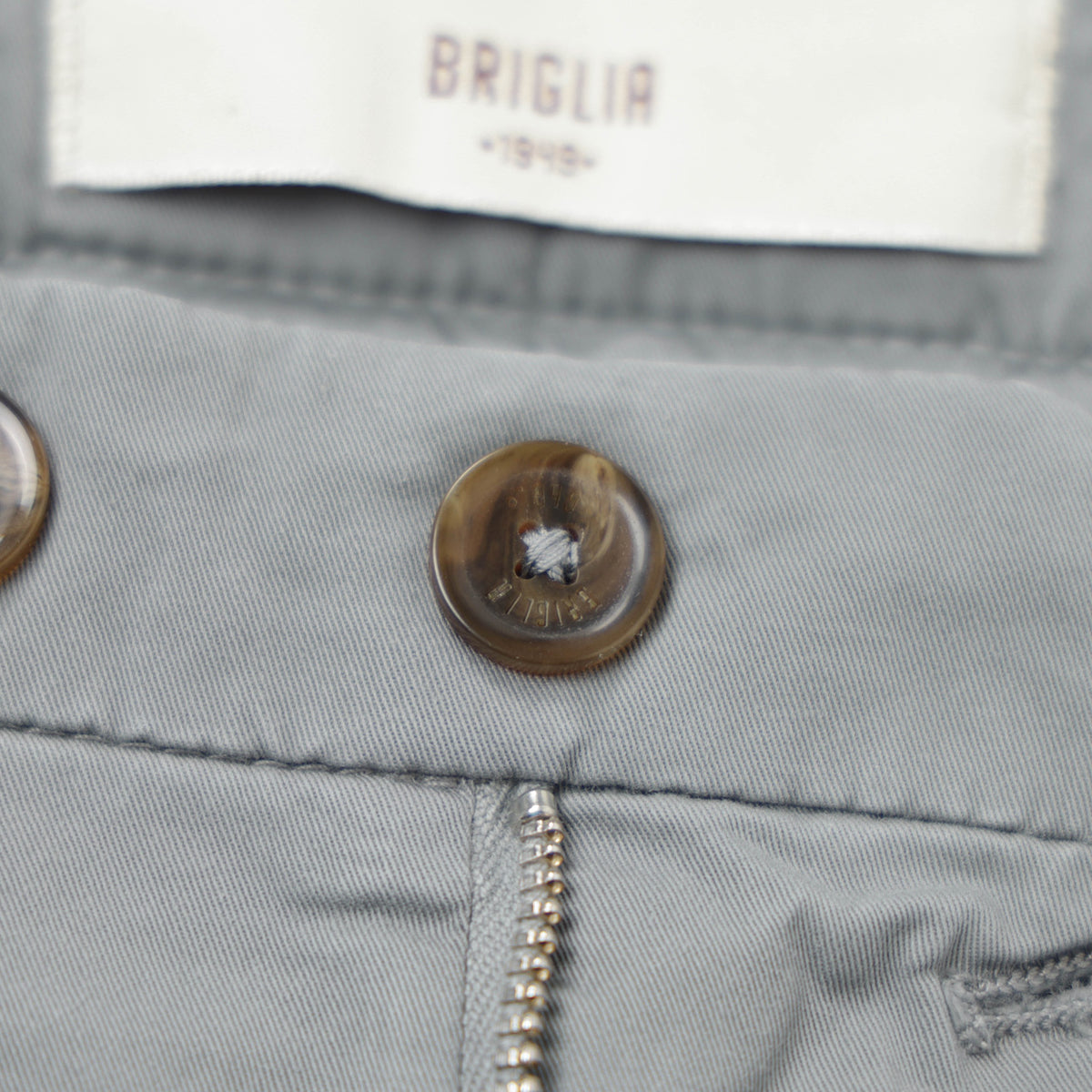 ブリリア 1949 / 1プリーツ コットン ストレッチ スラックス パンツ/ SLIM FIT / BG07 300008 / グレー