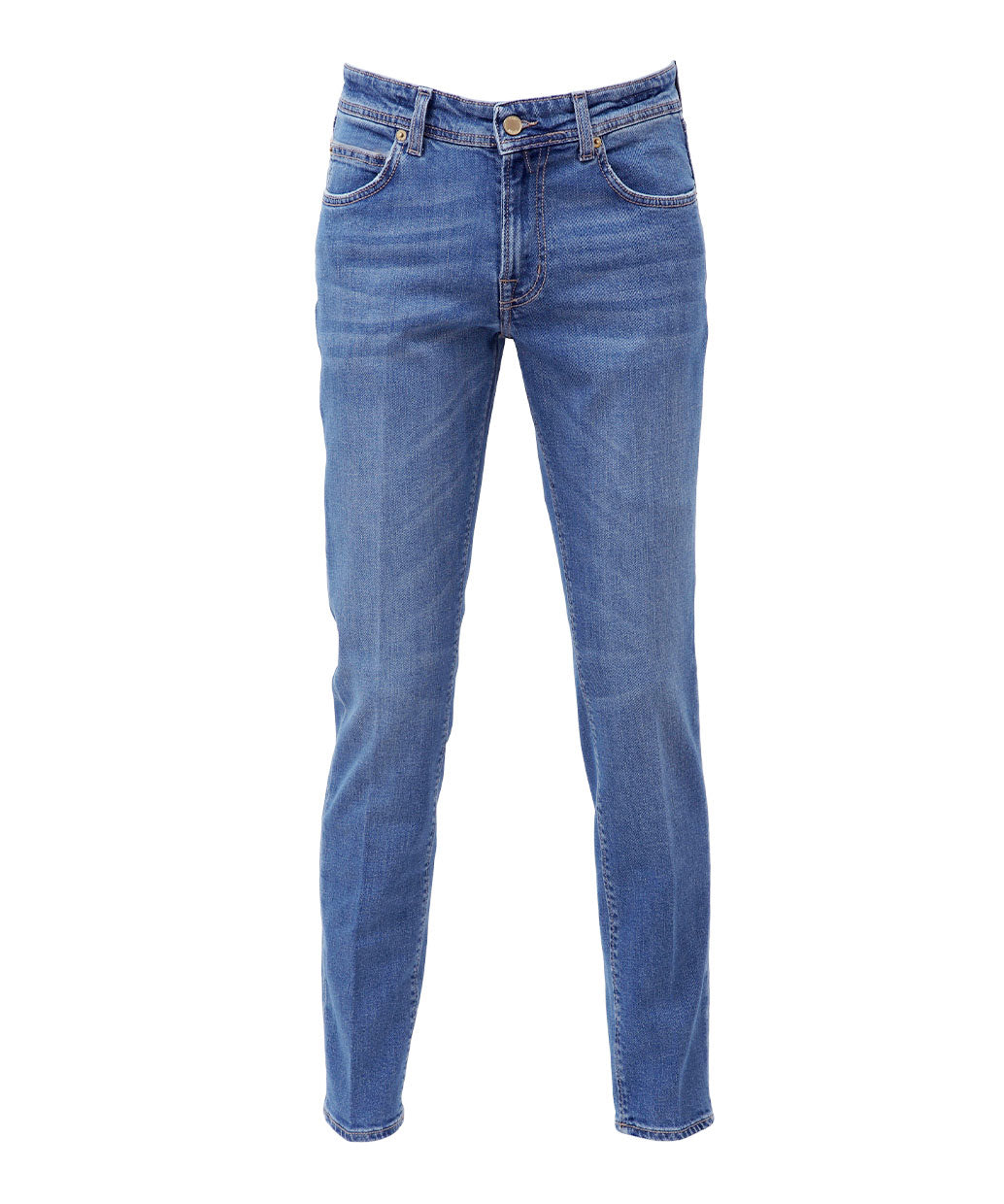 BRIGLIA 1949 RIBOT コットンストレッチ スリムデニムパンツ