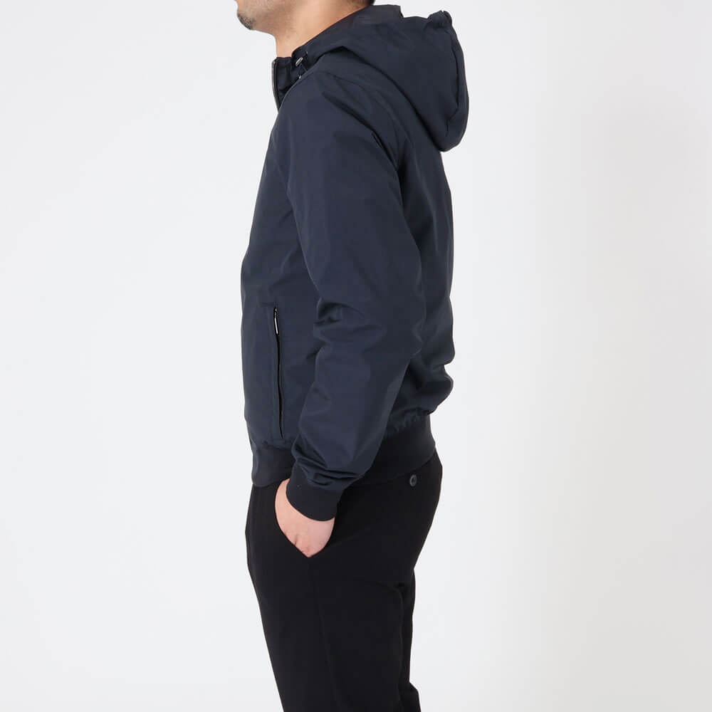 ムーレー / リバーシブル ジップアップ パーカー/DENNYS STP/BLU