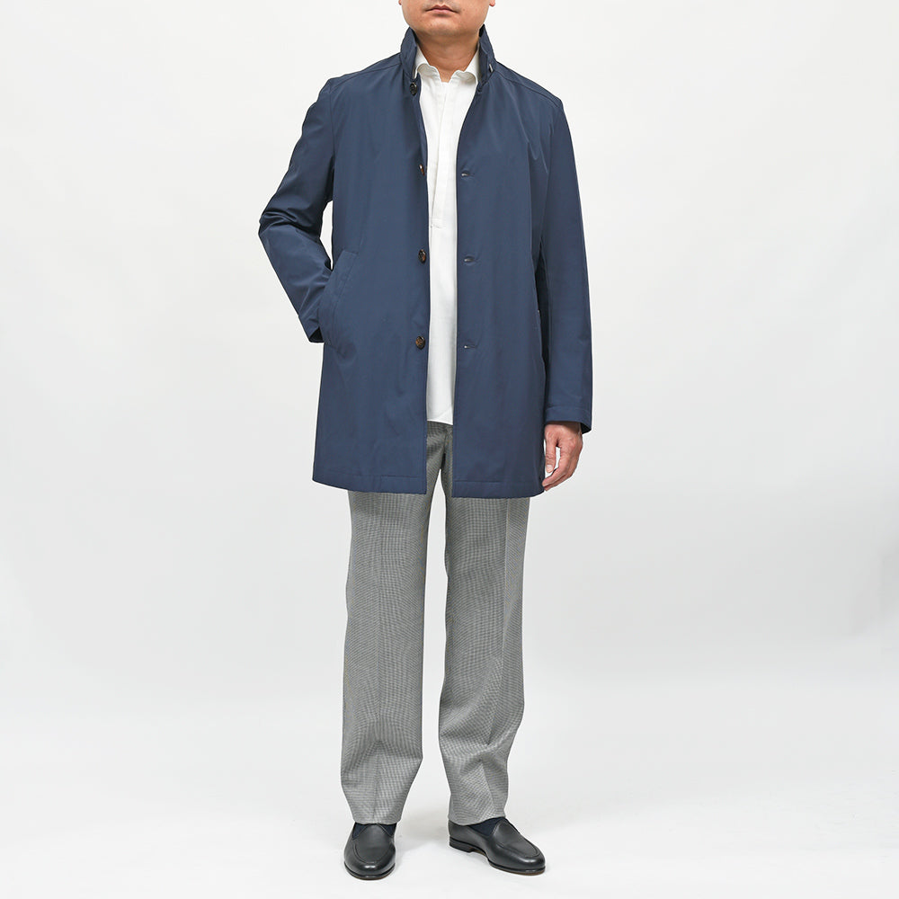 MooRER(ムーレー) HEKTOR-KN ナイロンストレッチ 撥水 スタンドカラー ハーフコート