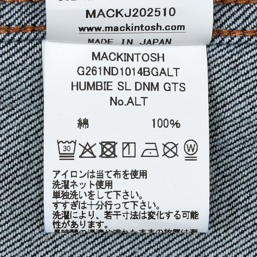 MACKINTOSH(マッキントッシュ) HUMBIE SL DNM GTS コットン デニムコート