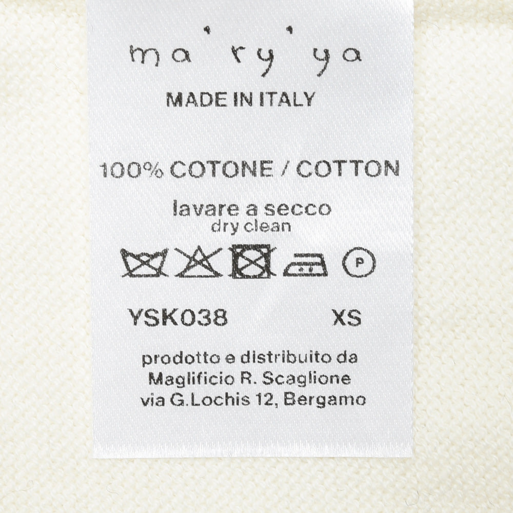 ma'ry'ya(マリア) YSK038 バイカラーニットポロ