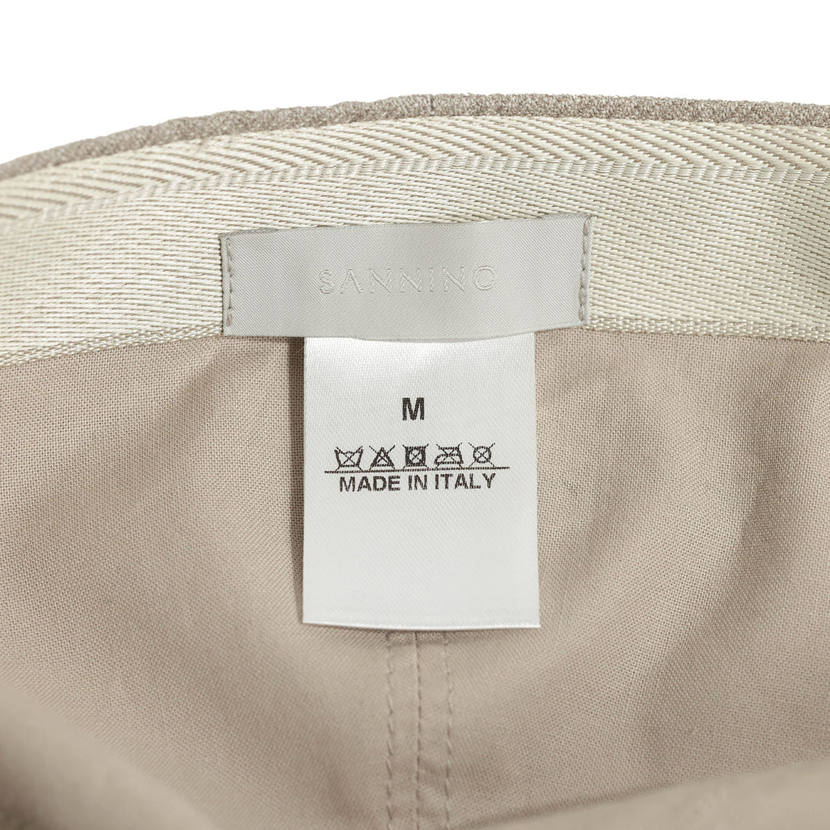 サンニーノ / コットン カシミヤ シルク 6パネル ベースボールキャップ Loro Piana RAIN SYSTEM CAP1 SA-07-261-03 / ベージュ