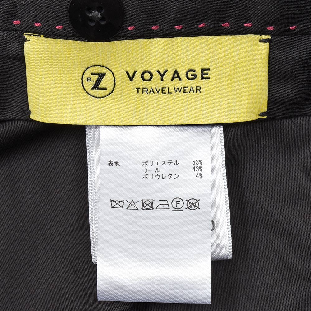 BERNARD ZINS(ベルナール ザンス) H8 VOYAGE ポリエステルウールストレッチ トロピカル 2インプリーツ ワイドパンツ
