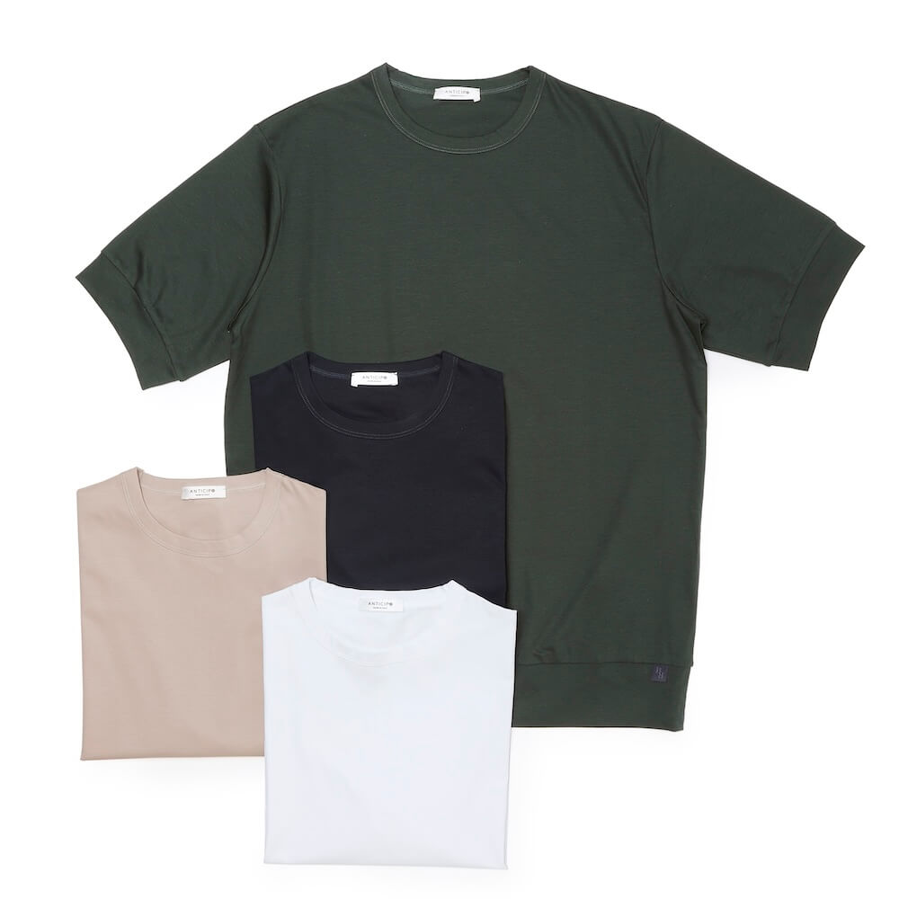 アンティーチポ / 【BR別注】Silky Cotton ショートスリーブ Tシャツ/NEBBIOLO/BR extrafine silky