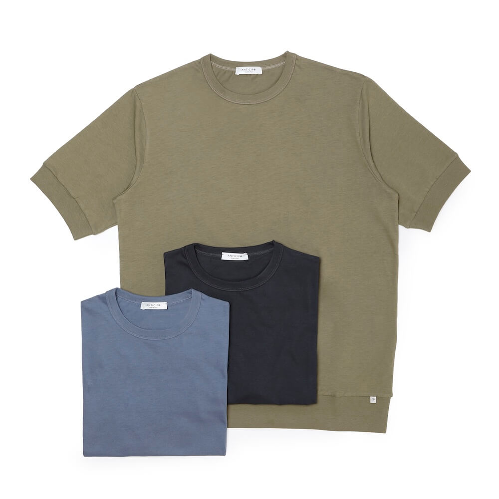 アンティーチポ / スムースコットン クルーネック ショートスリーブ Tシャツ/NEBBIOLO/smooth