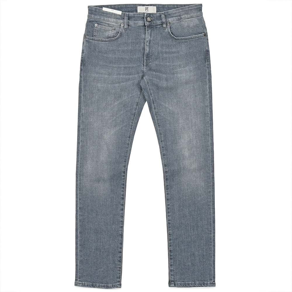 PT TORINO DENIM(ピーティートリノデニム) SAMBA コットンストレッチ スリムテーパードブラックデニムパンツ/CA5710