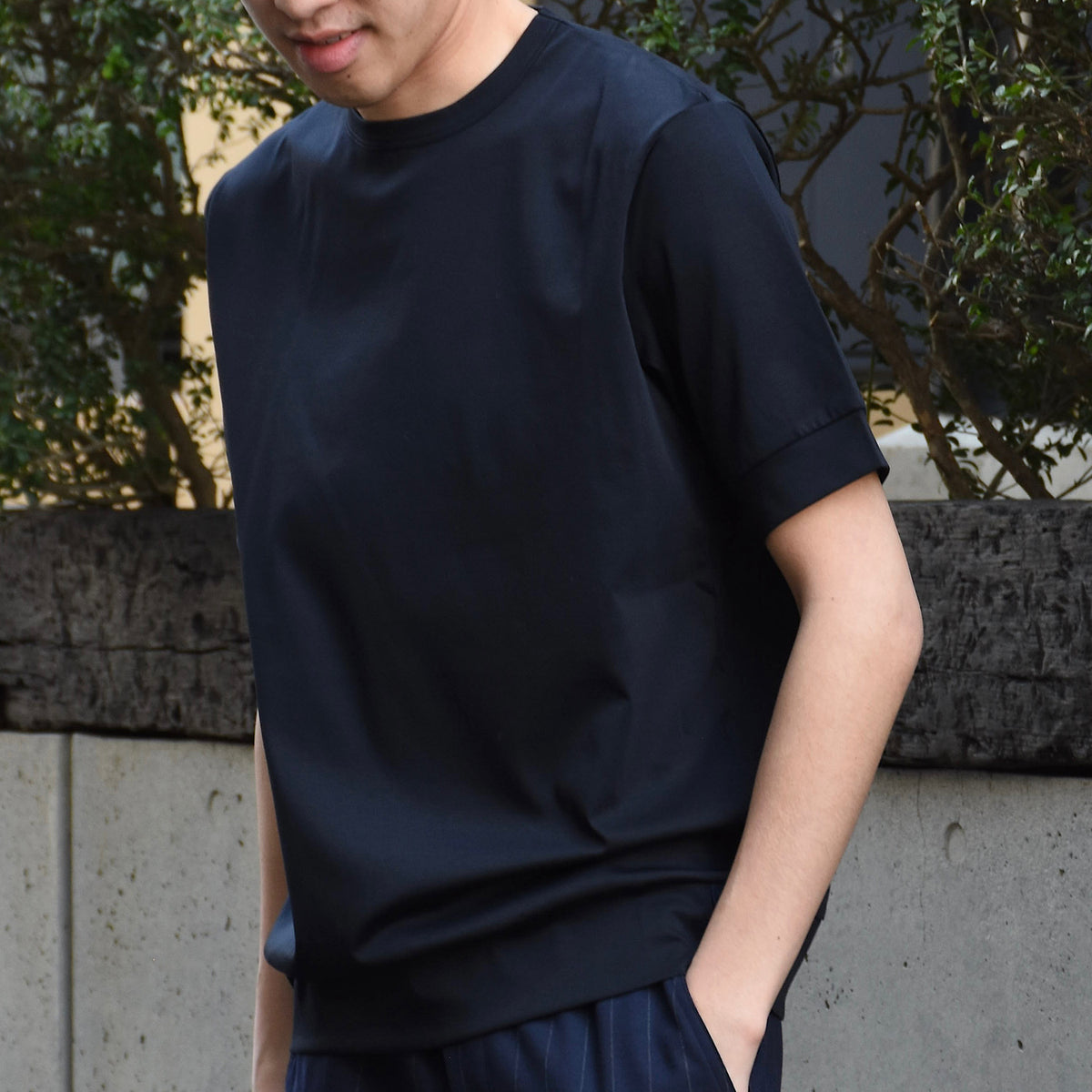 アンティーチポ / 【BR別注】Silky Cotton ショートスリーブ Tシャツ/NEBBIOLO/BR extrafine silky