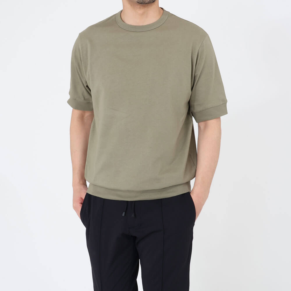 アンティーチポ / スムースコットン クルーネック ショートスリーブ Tシャツ/NEBBIOLO/smooth