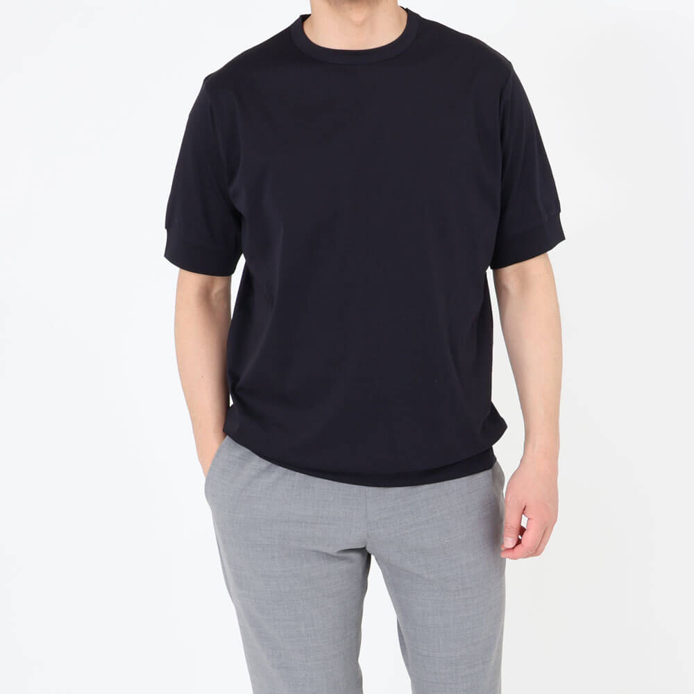 アンティーチポ / 【BR別注】Silky Cotton ショートスリーブ Tシャツ/NEBBIOLO/BR extrafine silky