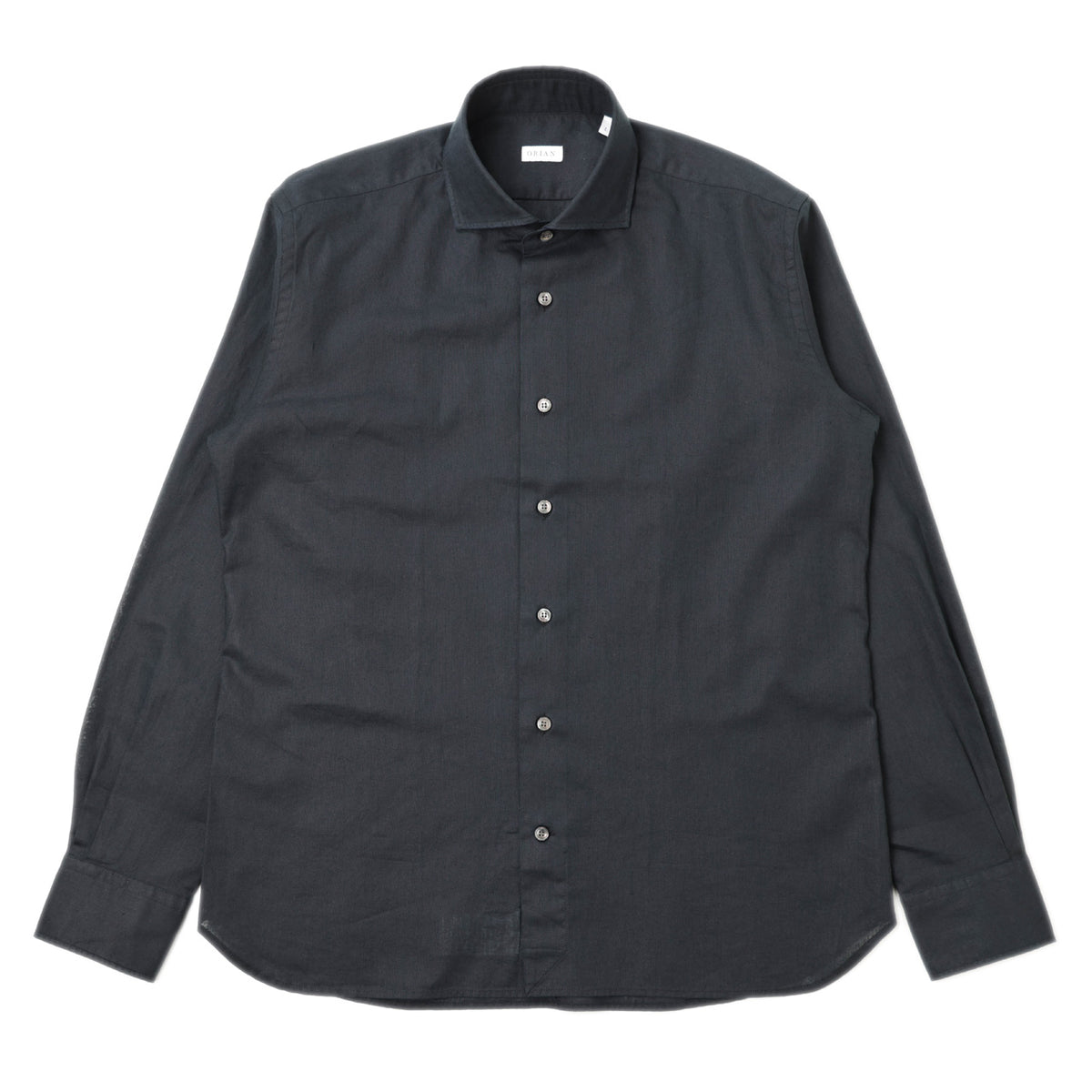 オリアン / Vintage ワイドカラー リネンコットン シャツ 長袖 前開き 製品洗い/SLIM FIT/JH90 02U489 90