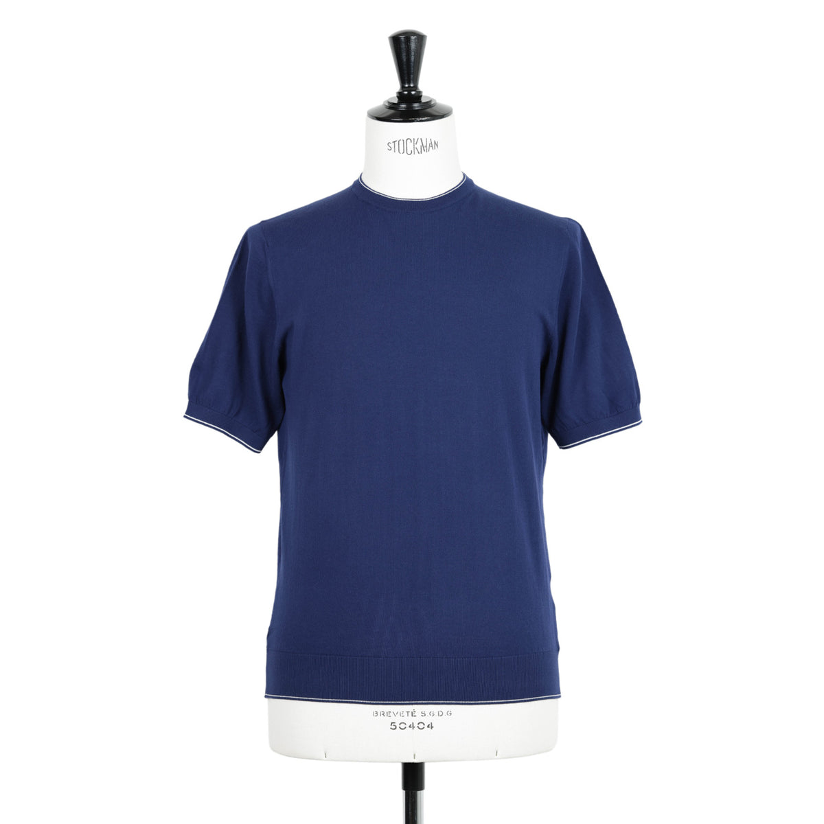 ドリアーニ / コットンニット クルーネック ラインTシャツ 半袖 18420/B T241