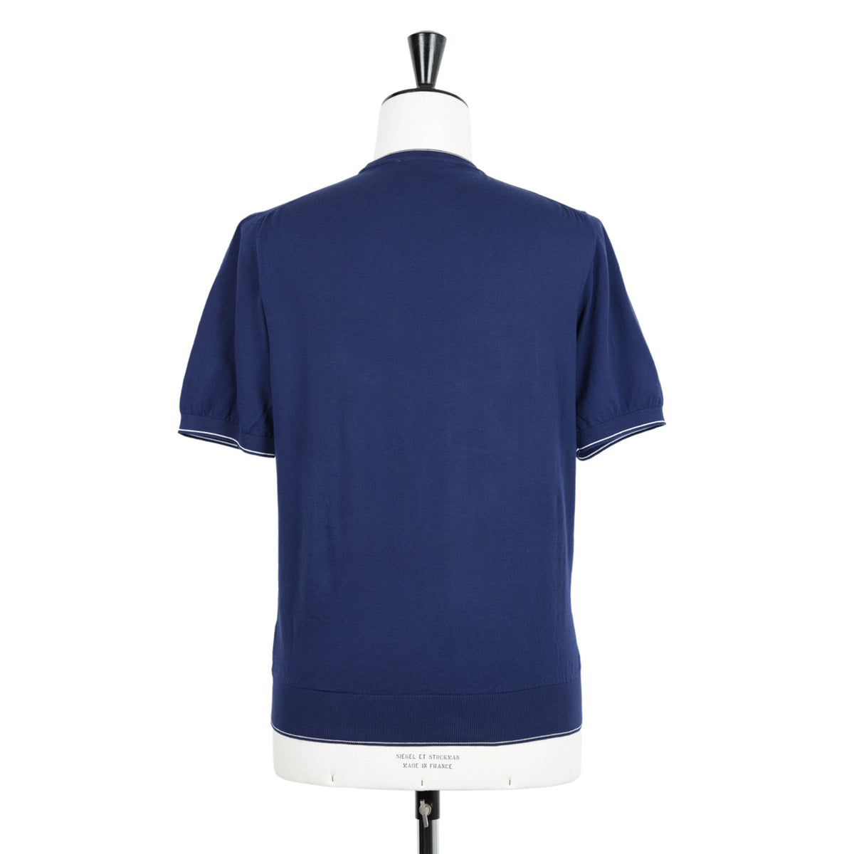 ドリアーニ / コットンニット クルーネック ラインTシャツ 半袖 18420/B T241