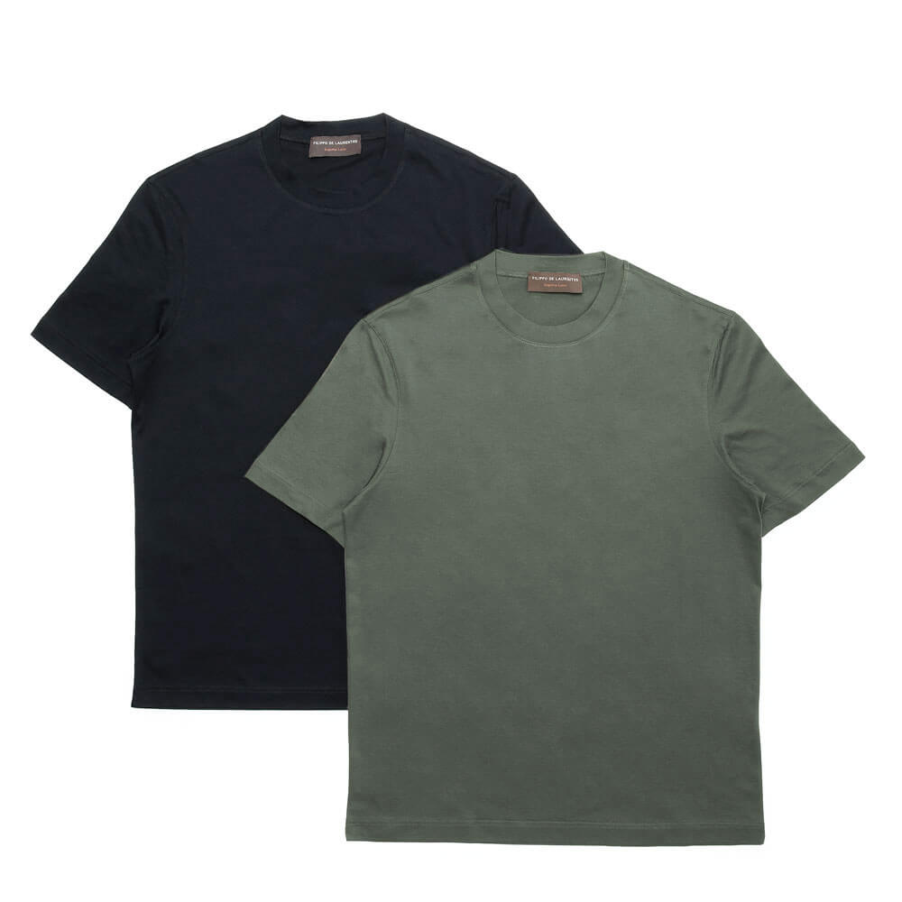 フィリッポ デ ローレンティス / ショートスリーブ コットン Tシャツ/Supima Luce/TSMC26