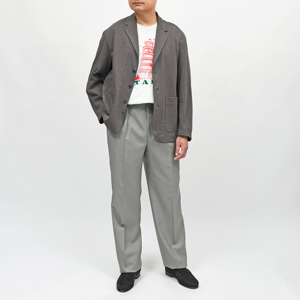 Fumiya Hirano THE TROUSERS(フミヤヒラノトラウザーズ) MADDOX ウールトロピカル サイドアジャスター 2インプリーツパンツ