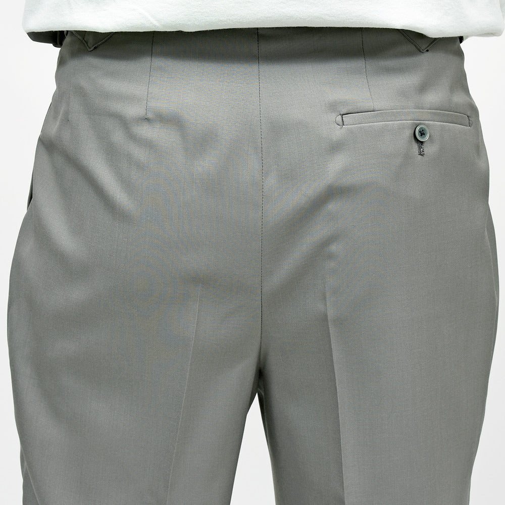 Fumiya Hirano THE TROUSERS(フミヤヒラノトラウザーズ) MADDOX ウールトロピカル サイドアジャスター 2インプリーツパンツ