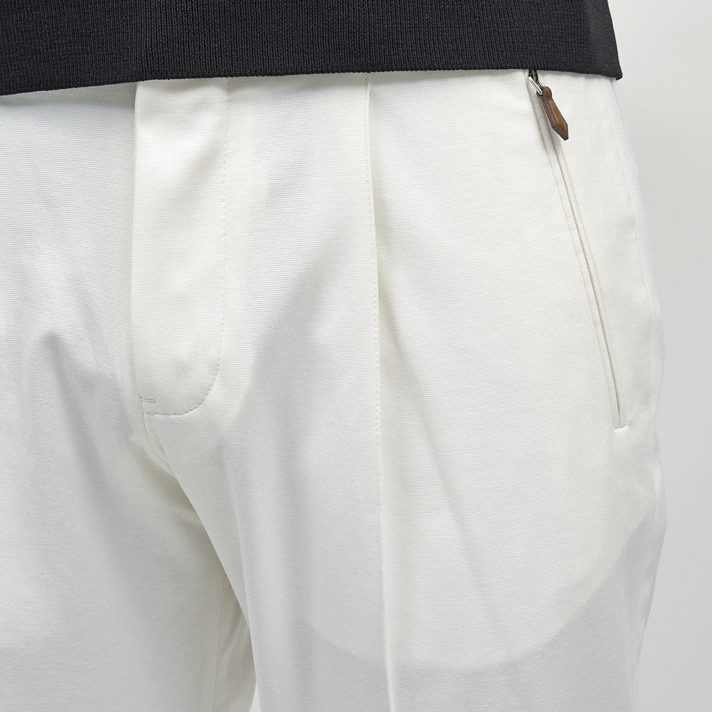 PT TORINO(ピーティー トリノ) NEW BERLIN サマージャージー ストレッチ 永久クリース 1プリーツパンツ SOFT FIT/VD02